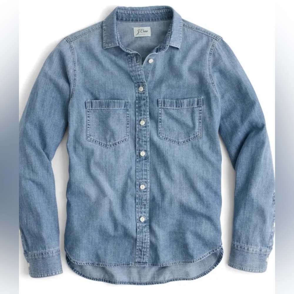 J. Crew Everyday Chambray Button Down Shirt